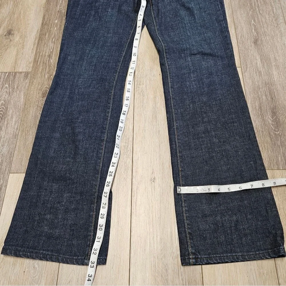 Gap 1969 Classic Fit Straight Leg Denim Jeans Dark Wash Relaxed  Women's 8 Long
